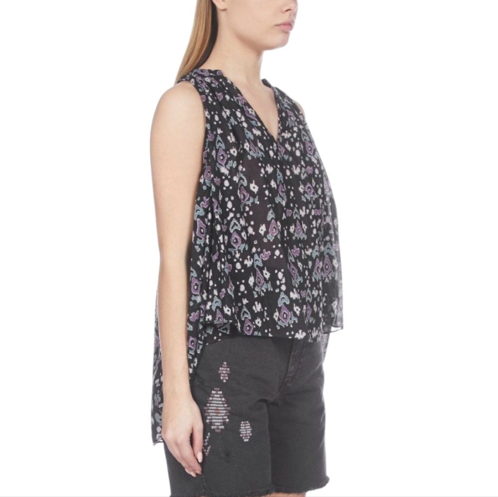 Isabel Marant Etoile Ryson Blouse Size 36 / S 100% Cotton High Low Top